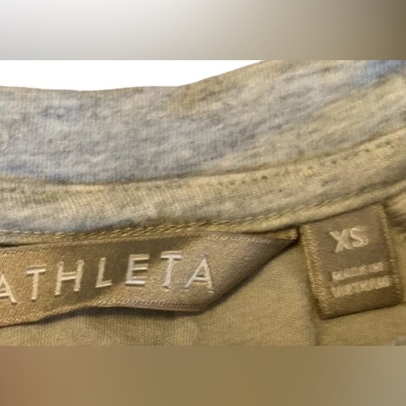 Athleta Womens Cotton Ruched Sleeveless Bodycon Lined Dress Heather Gray Size XS - Picture 5 of 9